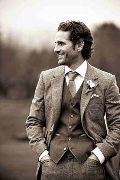 Tweed Wedding Suits for Men